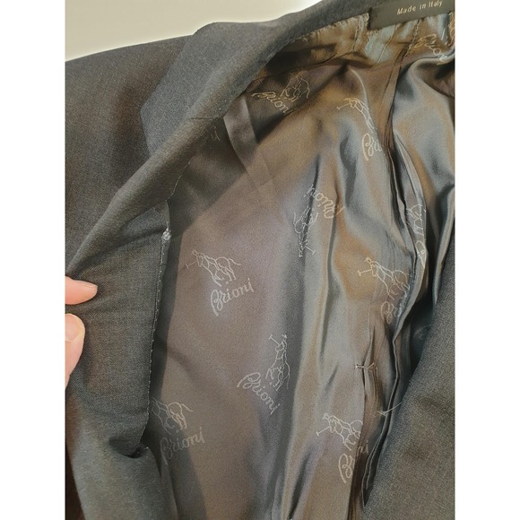 Brioni Wool NM Colosse Sport Coat 40R Gray Wool Made in Italy Classic Suit - Picture 4 of 14